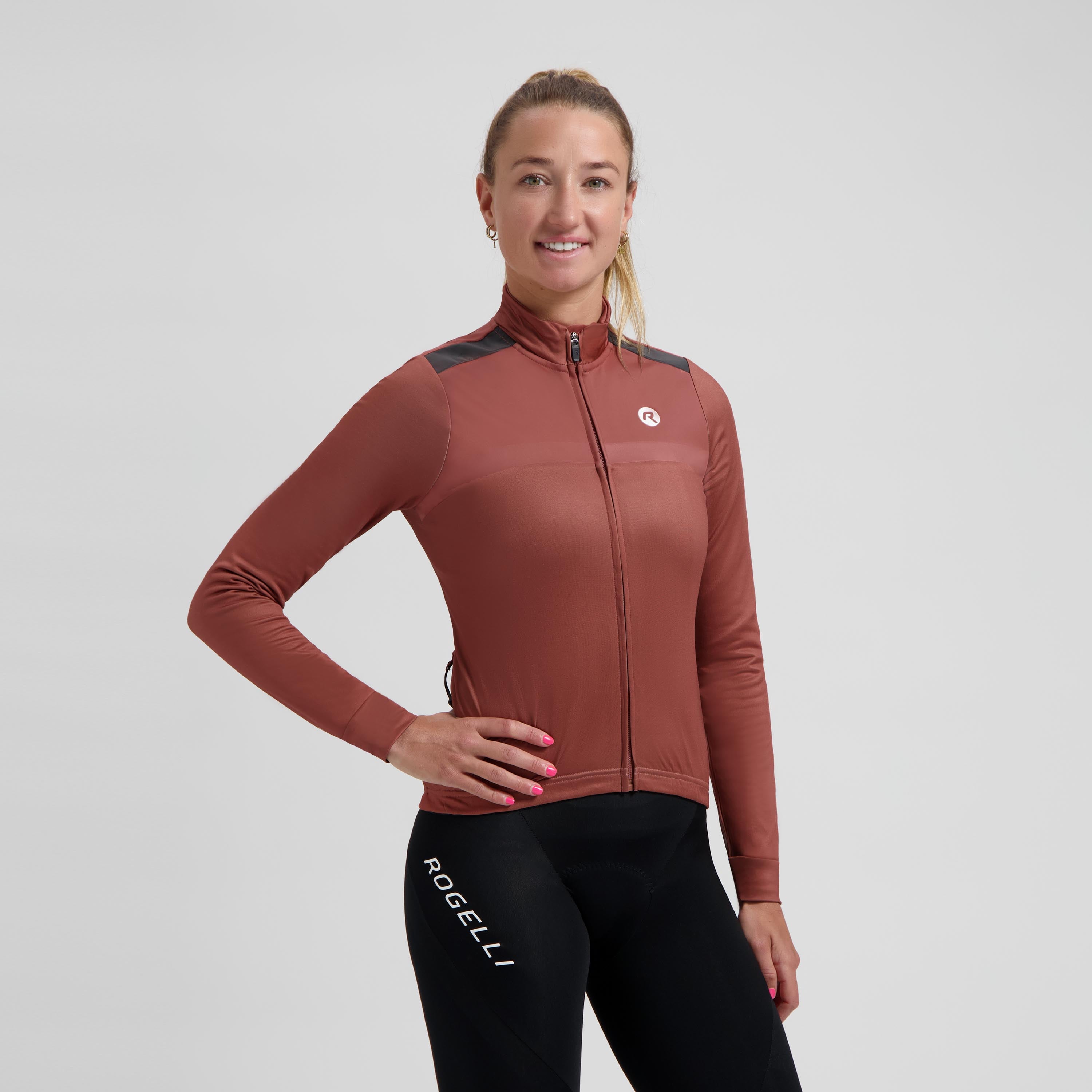 Mono Fietsshirt Lange Mouw Dames