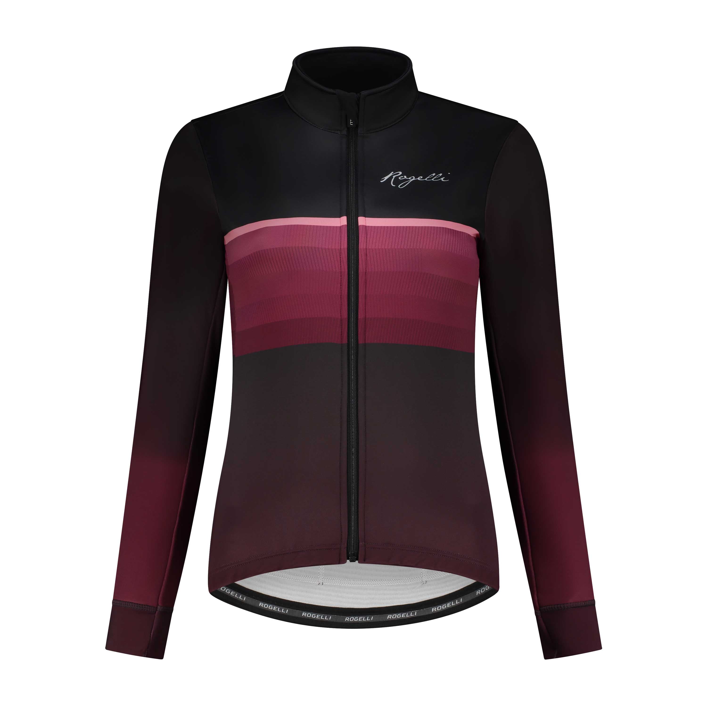 Impress II Winter Fietsjack Dames - Bordeaux/Koraal