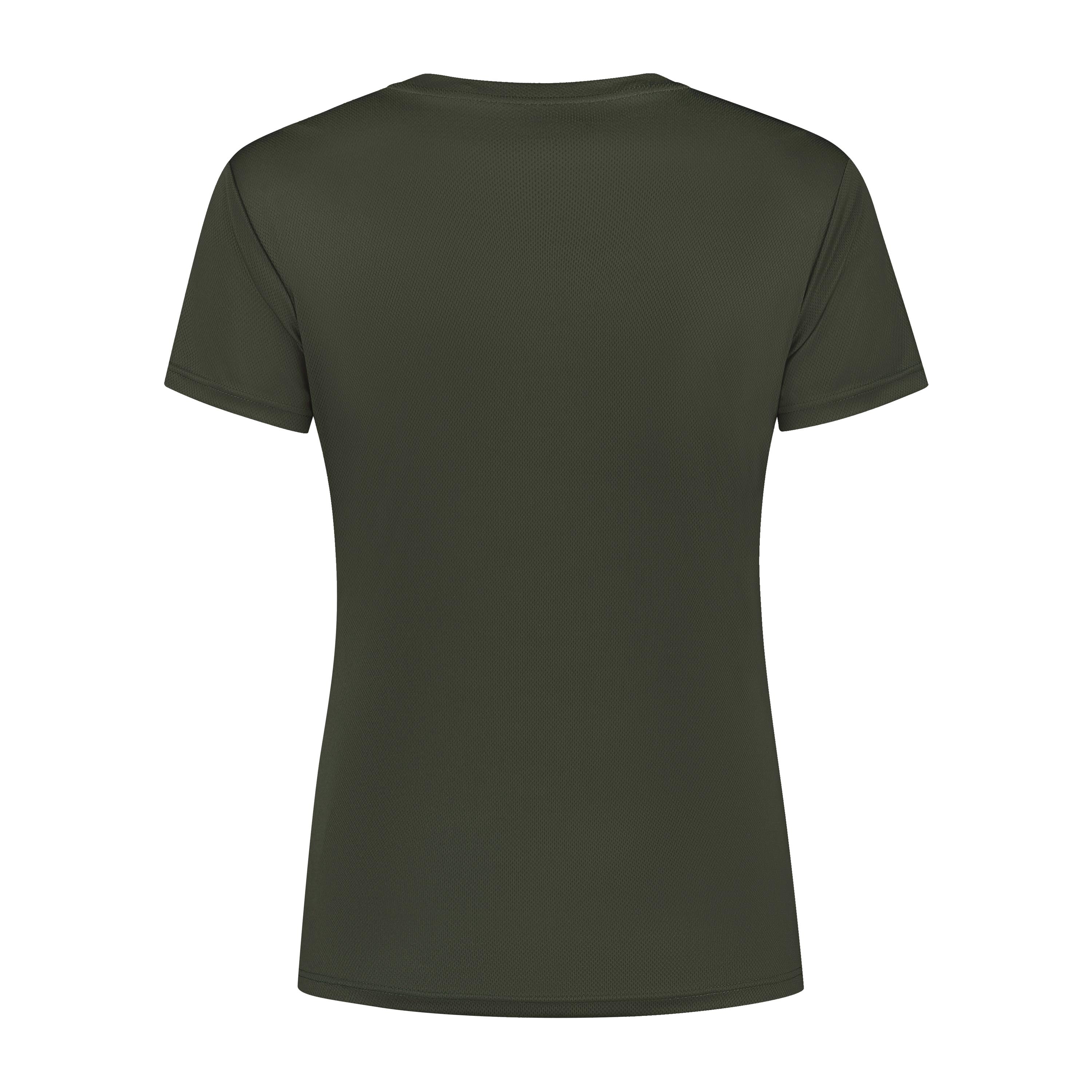 Promo Hardloopshirt Dames - Legergroen