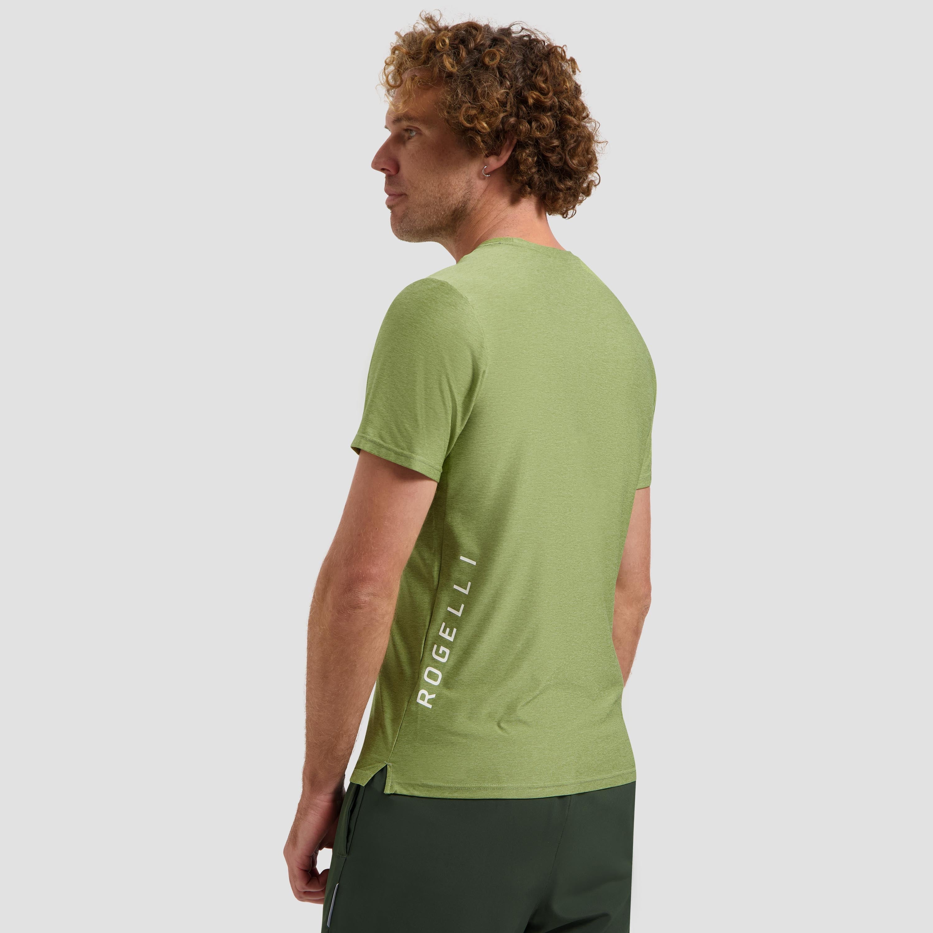Essential Hardloopshirt Heren - Saliegroen