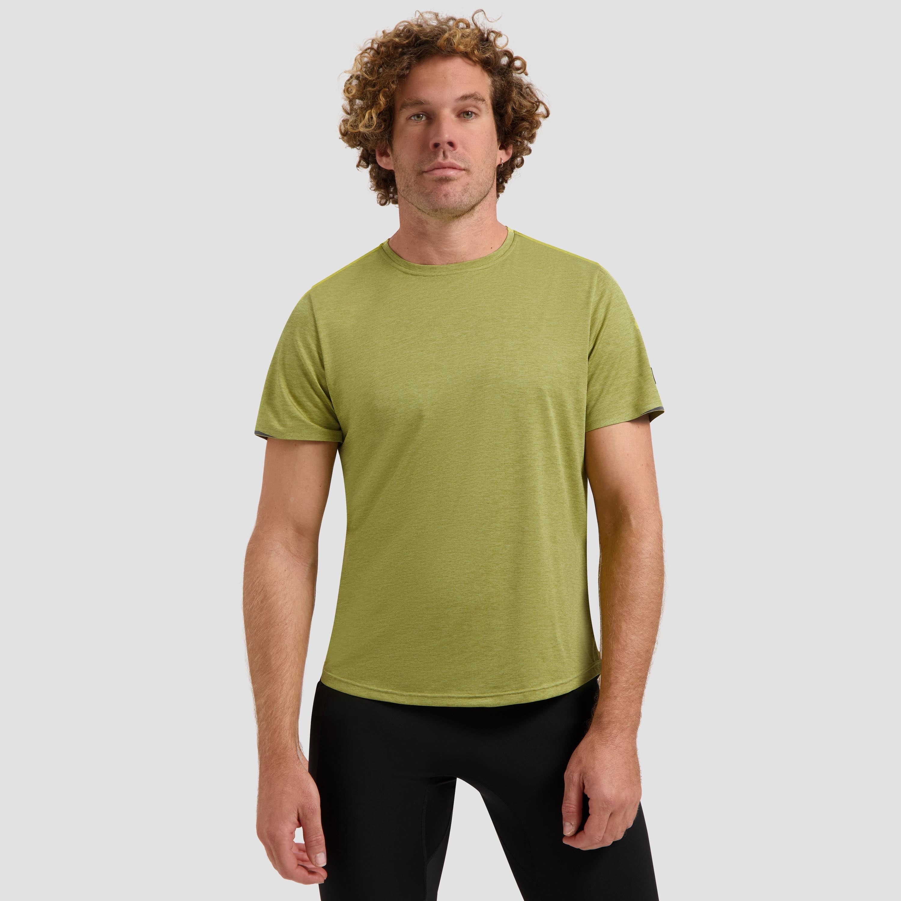 Distance Hardloopshirt Heren - Mosterd