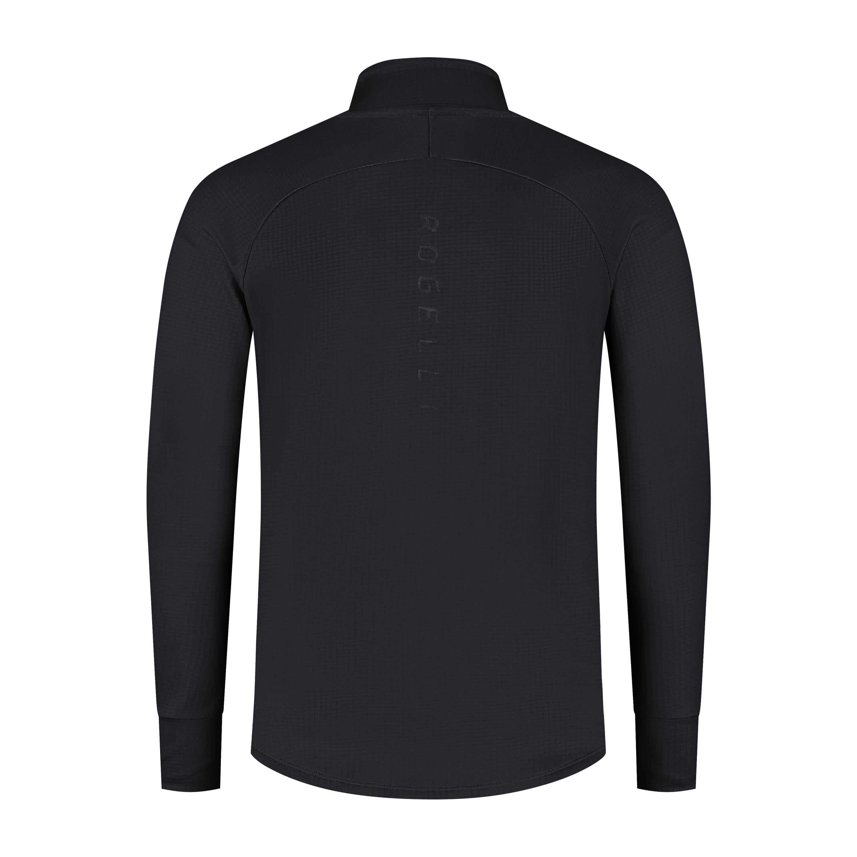 Essential Hardlooptop Lange Mouw 1/2 Zip Heren - Zwart
