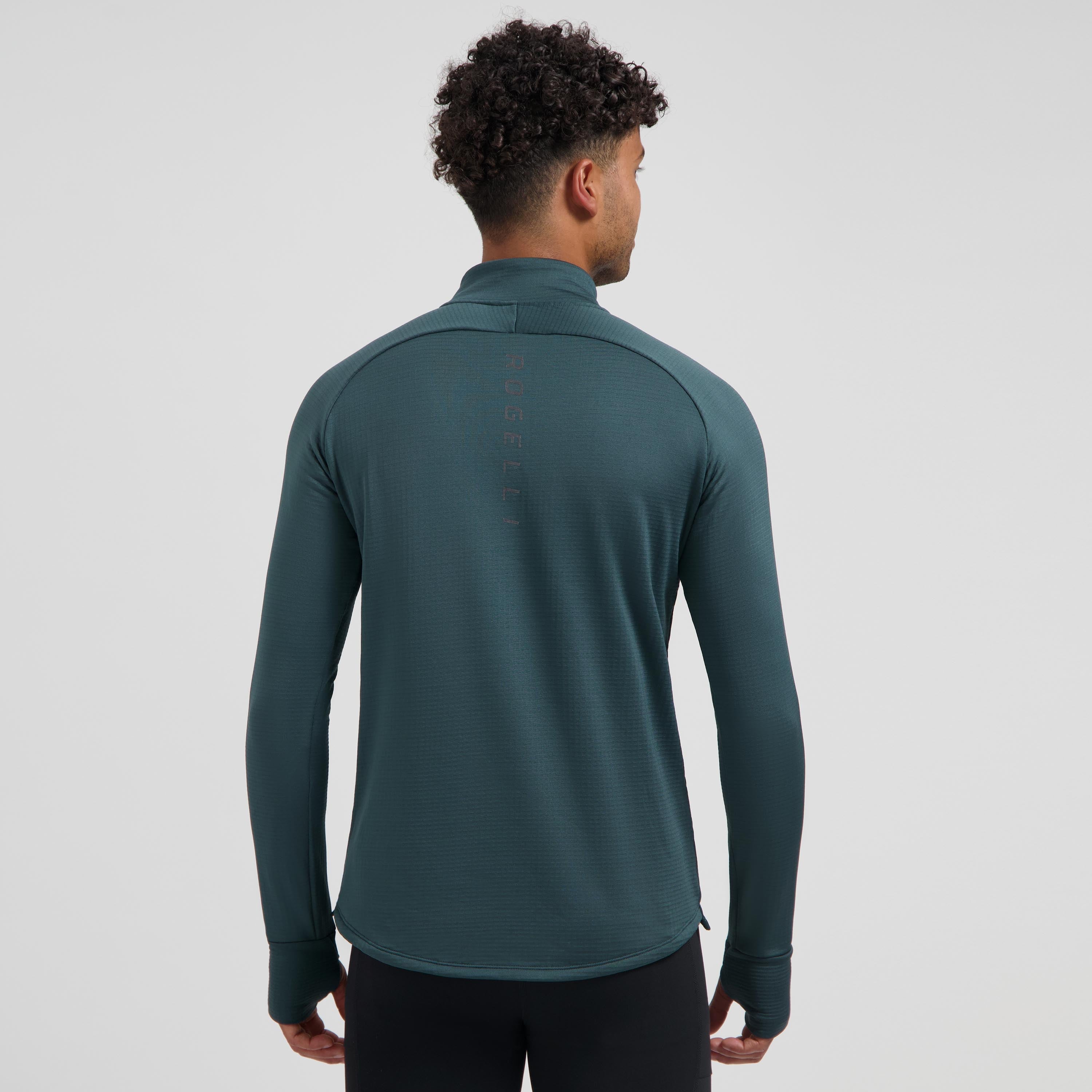 Essential Hardlooptop Lange Mouw 1/2 Zip Heren - Donkerblauw