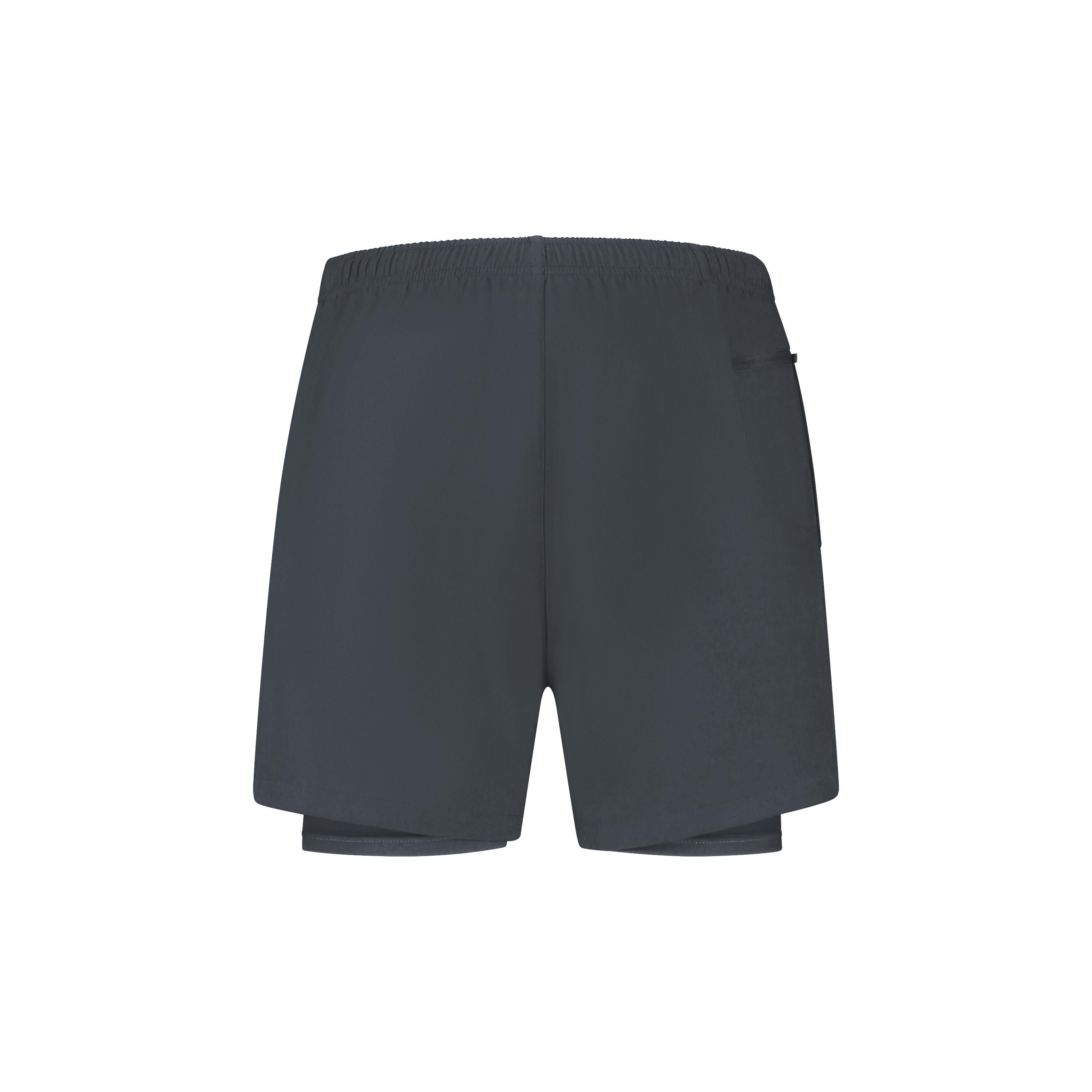 Essential 2-in-1 Hardloopshort Heren - Grijs