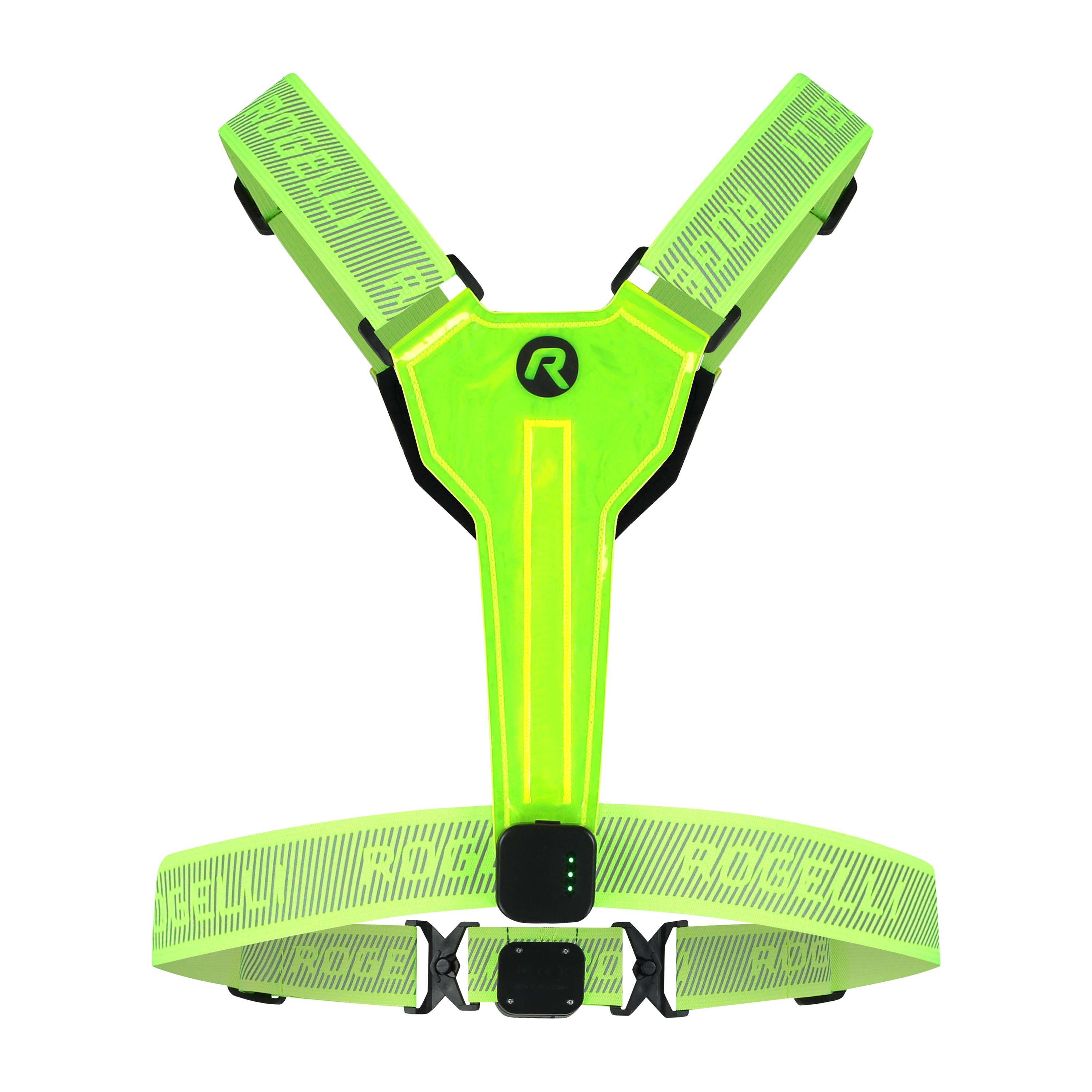 LED-vest USB - Neon Geel